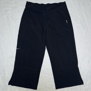 Nike Black Pants Women's Size Small 4/6 Capri Ankle Dri-Fit Bottoms